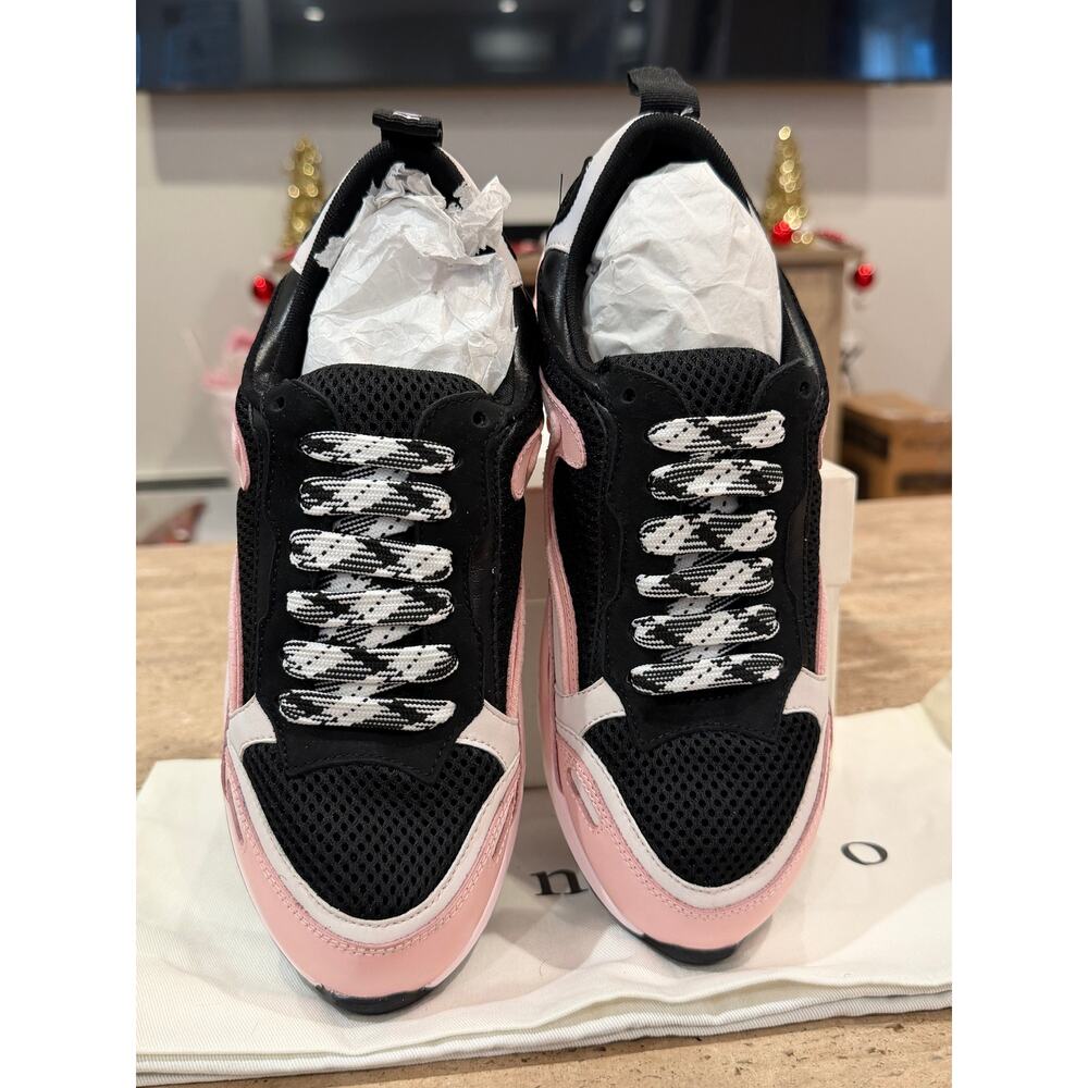 NEW Sandro Flame Fashion Sneakers Pink Black size 37 EU - Picture 5 of 9